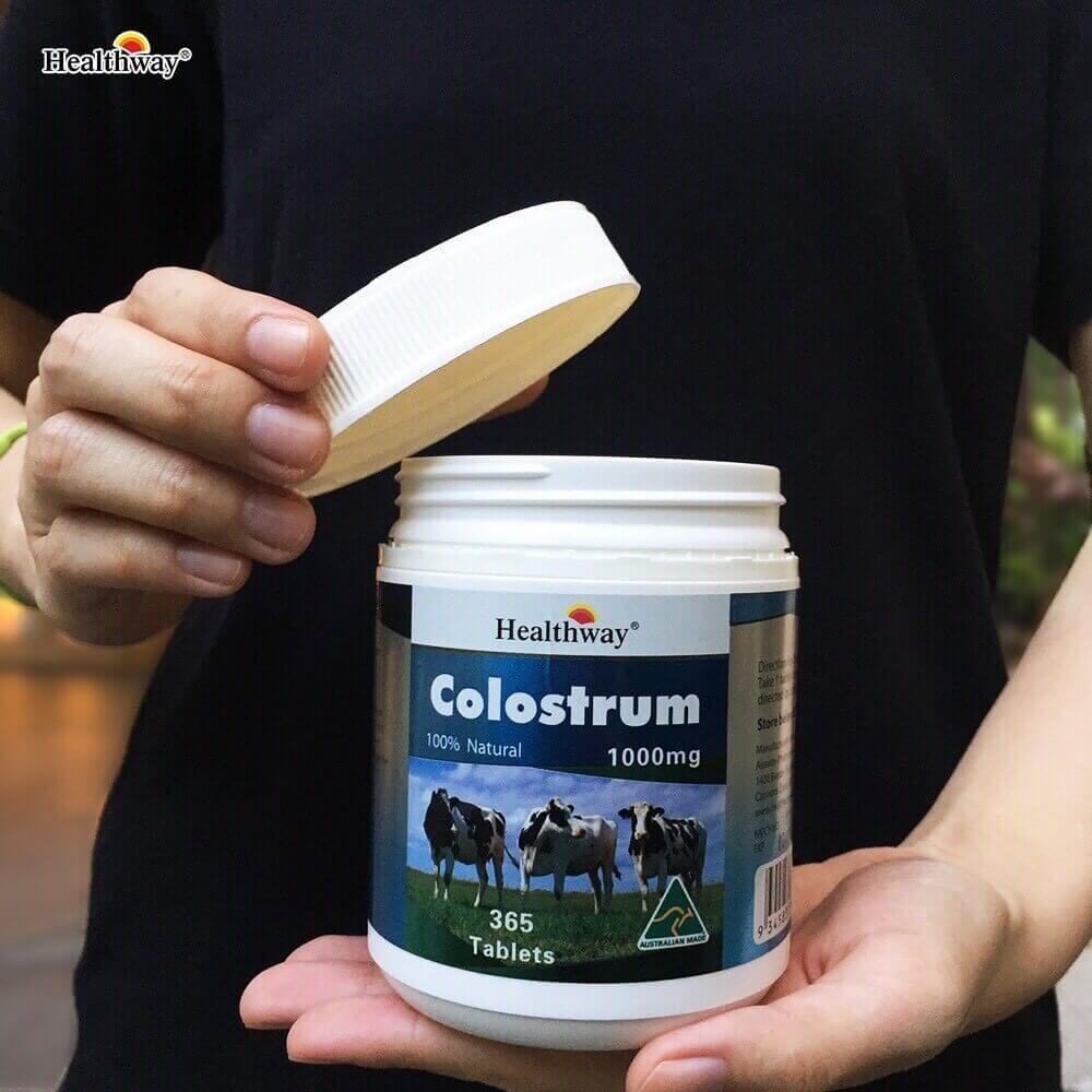  นมอัดเม็ดHealthway,Healthway,Colostrum 100% Natural 365 Tablets,นมอัดเม็ด,เคี้ยวหรืออม,Healthway Colostrum 100% Natural 365 Tablets